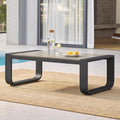 CHITA Aluminum Outdoor Patio Furniture Coffee Table, All-Weather Outdoor Metal by CHITALIVING