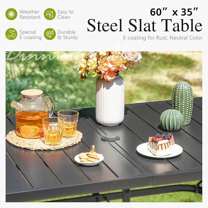 Sophia and William Outdoor Patio Dining Set - Image 7