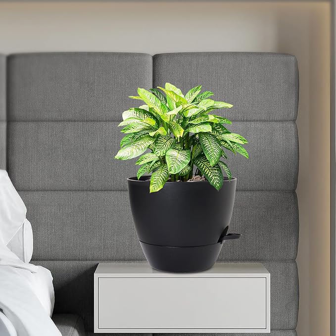 12 inch Large Self Watering Pots, Flower Plant Pots - Image 7
