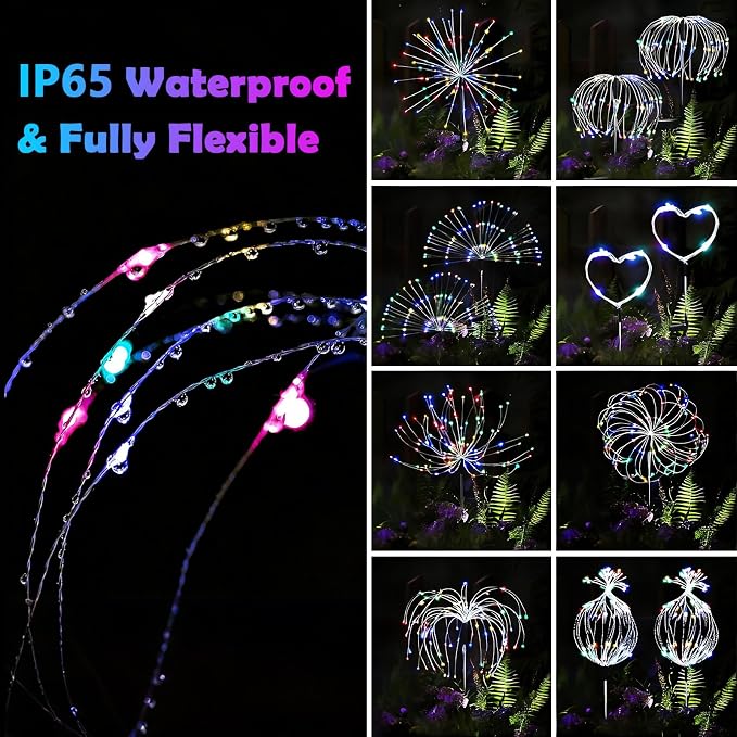 2 Pack Solar Firework Lights Outdoor - Image 5