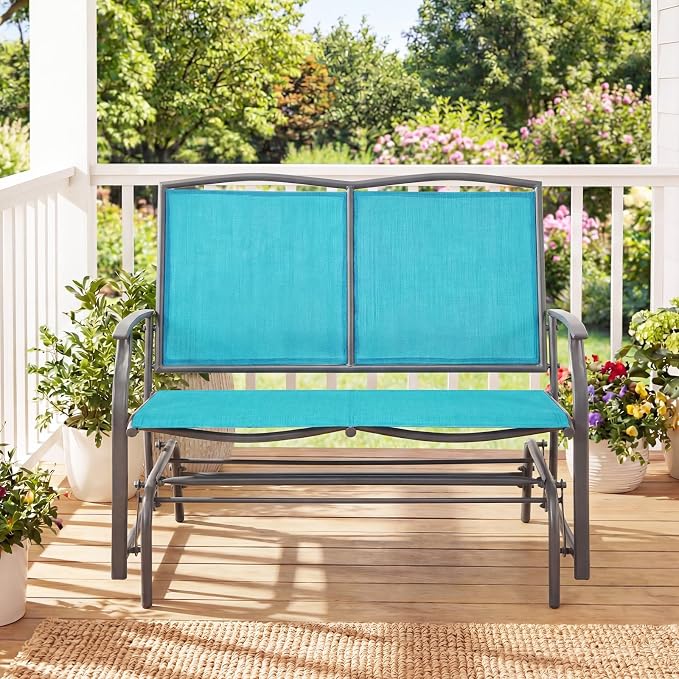 Giantex Outdoor Glider Bench, Patio Glider Bench - Image 8