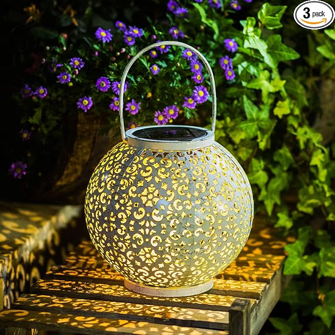 Outdoor Solar Big Lantern Waterproof Mothers Day Garden Gifts by Homeimpro