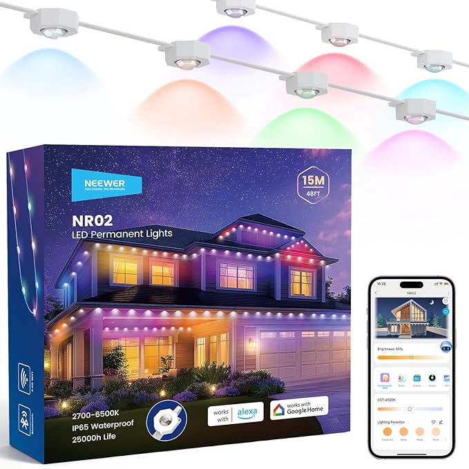 NEEWER 48ft Permanent Outdoor Lights by Neewer