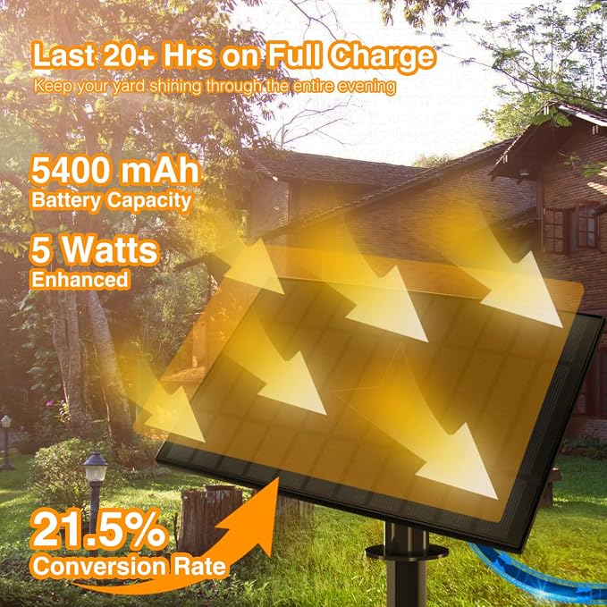 DAYBETTER 100ft Solar String Lights Outdoor Waterproof 50 Bulbs 2700K Warm - Image 2