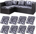 8Pcs Stretch Patio Cushion Covers, Outdoor Couch Covers Replacement, Outdoor by BIETYONE