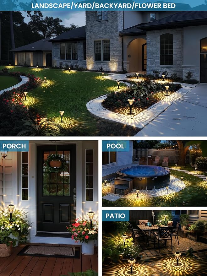 SOLPEX Solar Pathway Lights Garden Decor - Image 2