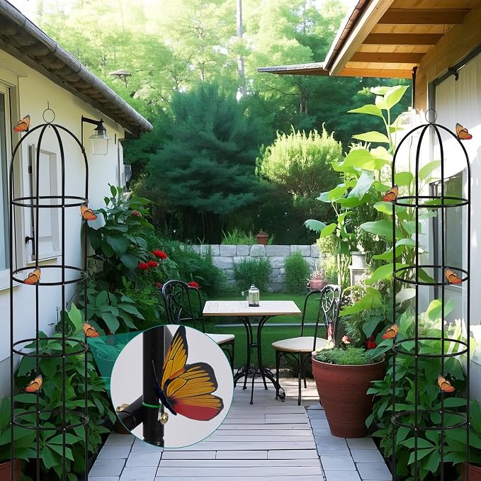 100% Metal Garden Obelisk Trellis - Image 7