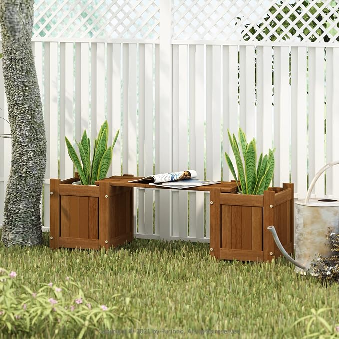 Furinno Tioman Hardwood Mini Outdoor Planter Box - Image 2