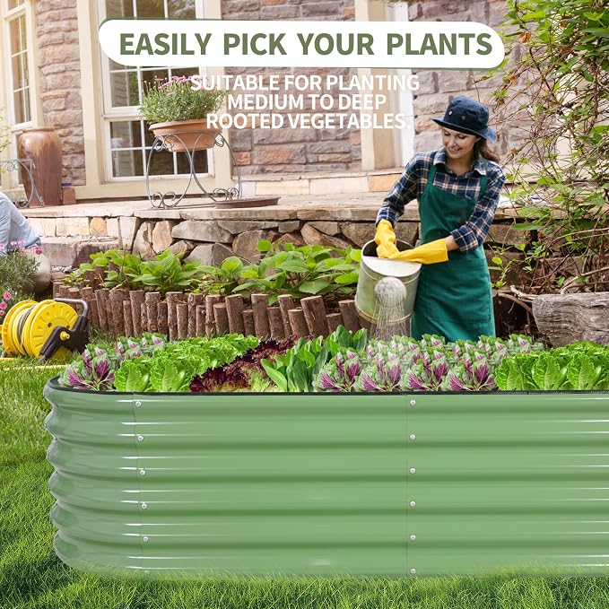 Galvanized Raised Garden Bed Outdoor- Raised Beds - Image 7