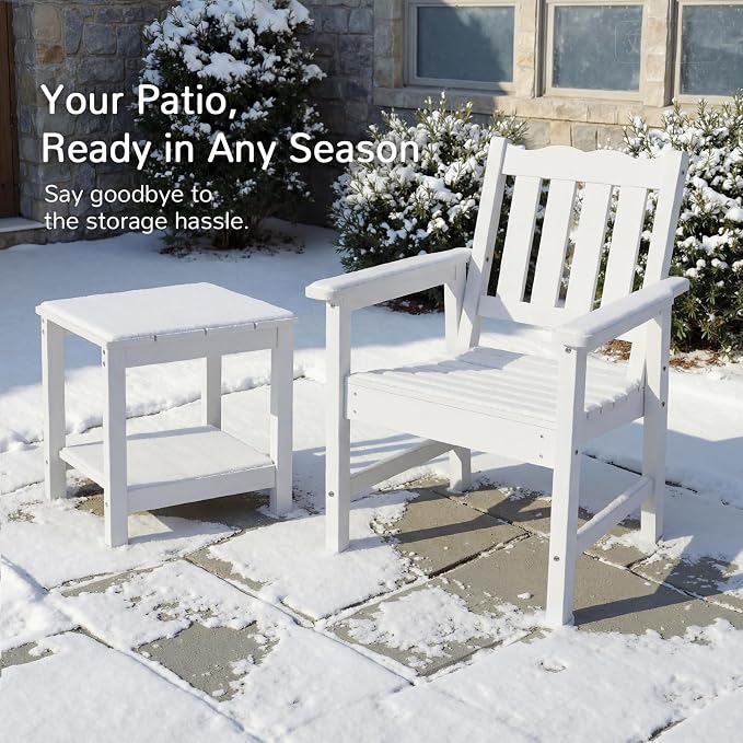 Stoog 3 Pieces All-Weather Patio Furniture Set, Include 2 Outdoor Chairs and 1 - Image 7