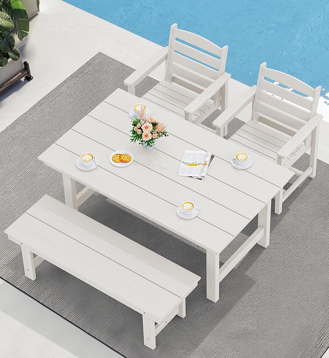 SERWALL Patio Dining Chair Set of 2 - Image 6