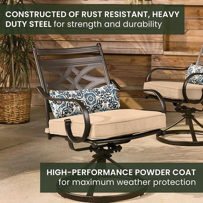 Hanover Montclair 7-Piece Outdoor Dining Set - Image 6