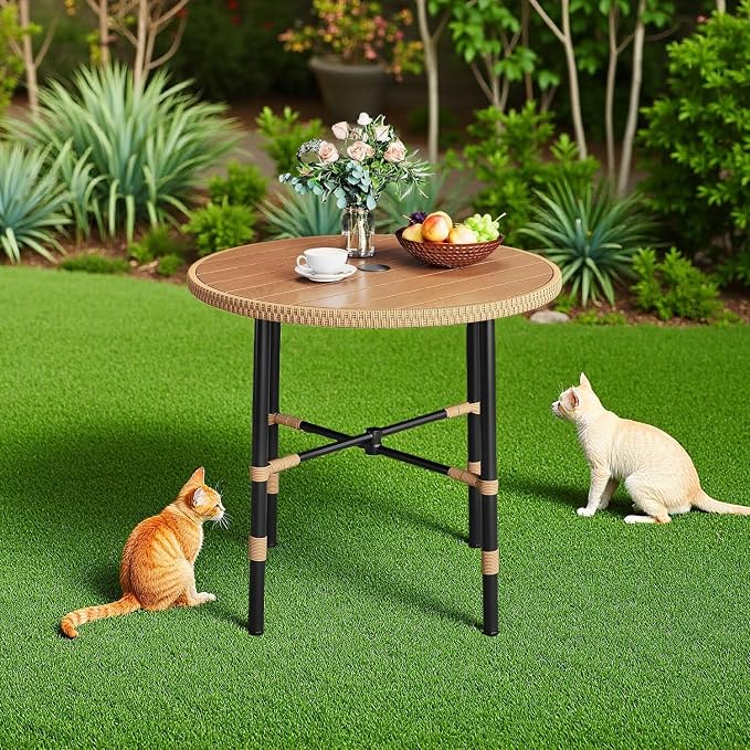 DWVO Outdoor Patio Dining Table Round - Image 8
