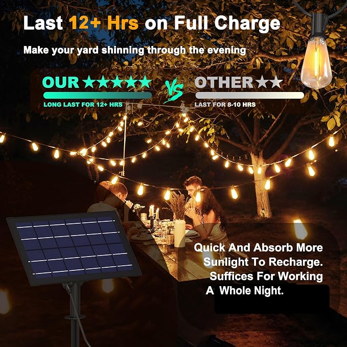 Stright Solar Powered String Light 100FT - Image 4