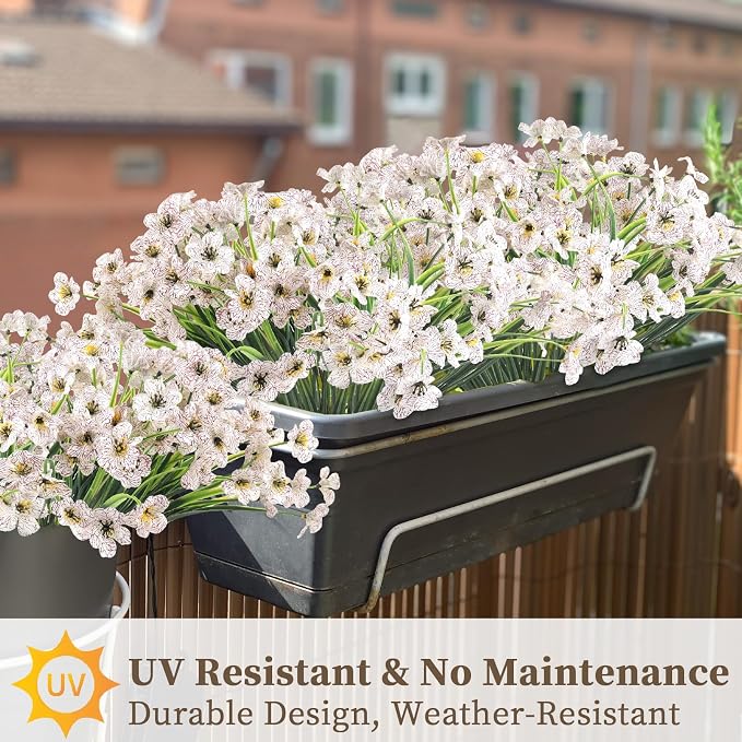 24 White Bundles Artificial Flowers - Image 5