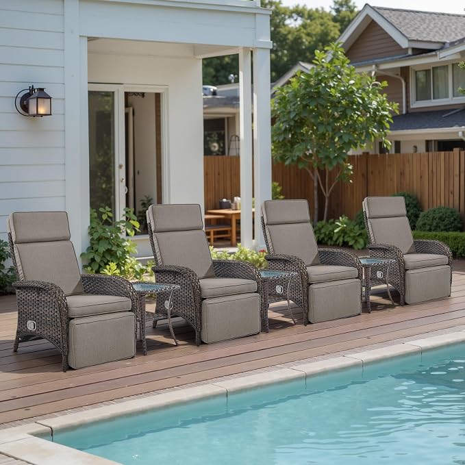 Belord 7 Piece Wicker Patio Furniture Set - Image 2