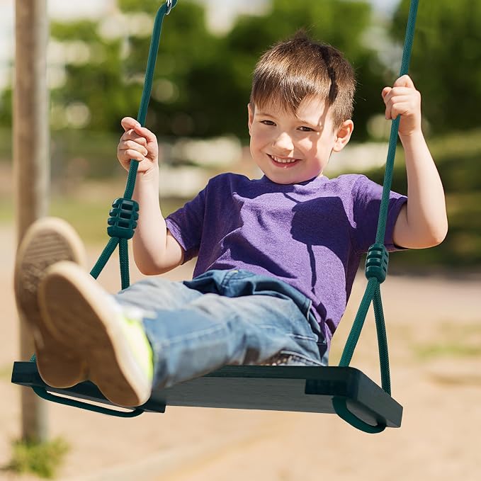 Wooden Swing Seat, Nostalgic Outdoor Wood Swing - Image 2