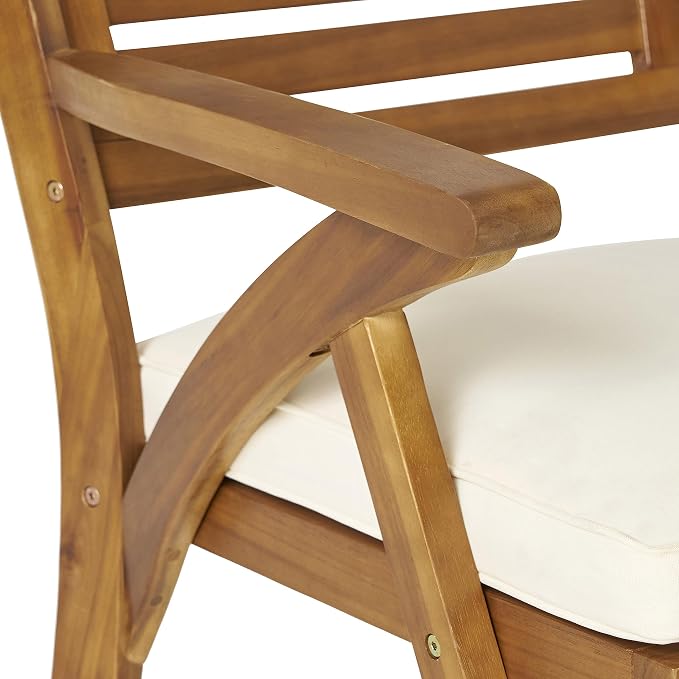 Christopher Knight Home Hermosa Acacia Wood Dining Set, 5-Pcs Set, Teak Finish - Image 18