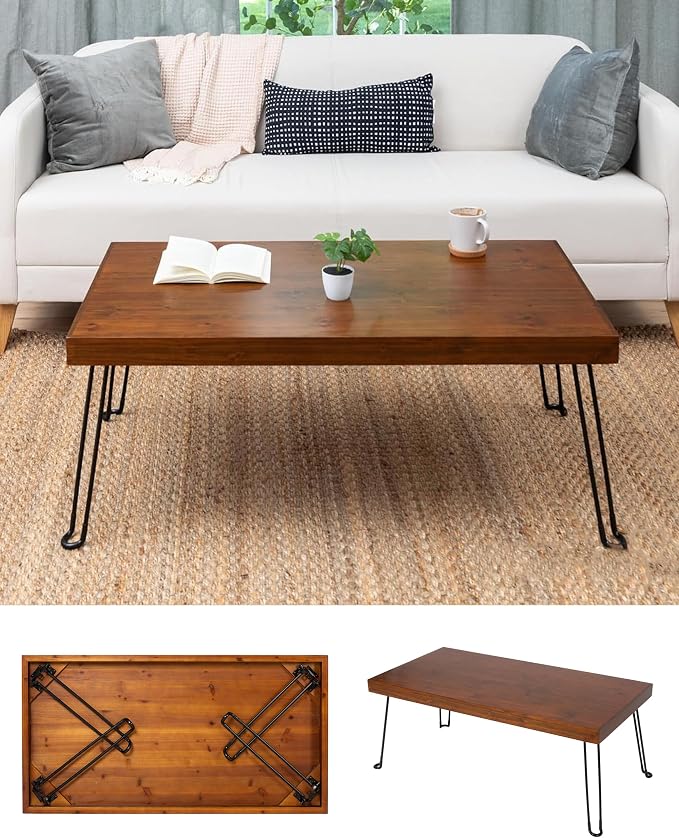 Sleekform Folding Wooden Coffee Table by SLEEKFORM