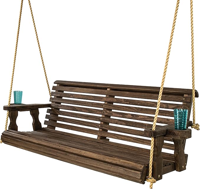 Amish Casual Heavy Duty 800 Lb Roll Back Treated Porch Swing by AmishCasual