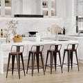 Changjie Furniture 26 Inch Bar Stools Set of 4 Industrial Metal Barstools by ALISH