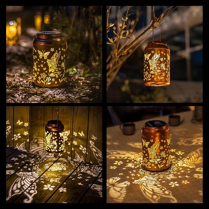 Fairy Solar Lanterns Outdoor Waterproof Hanging Butterfly Lights Birthday Gifts - Image 2