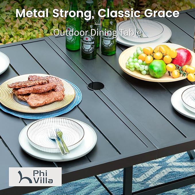 PHI VILLA 8-Piece Patio Dining Set - Image 4