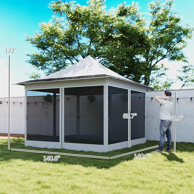Outsunny 12 x 12 ft. Pop Up Canopy Tent - Image 7