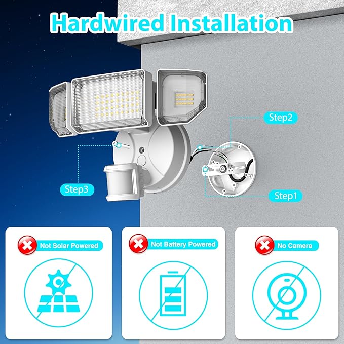 85W LED Security Lights Motion Sensor Light Outdoor, 8500LM Dusk to Dawn - Image 2