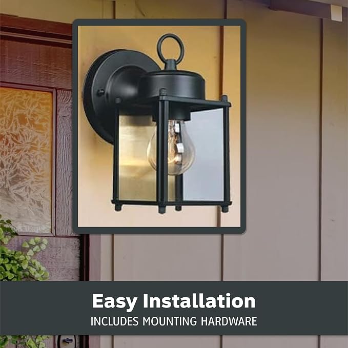 DESIGNERS FOUNTAIN Preston Outdoor Light Fixture, 8 Inch Exterior Wall Lantern - Image 5