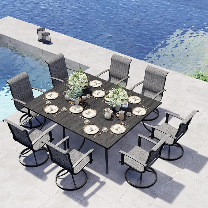 Grand patio 10-Piece Patio Dining Set by GrandPatio