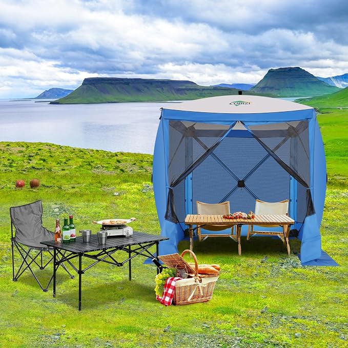 COBIZI 6x6 FT Pop up Gazebo Tent, Screen Tent - Image 9