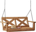 Backyard Discovery 55" Cedar Wood Farmhouse Outdoor Porch Swing Bench by BackyardDiscovery