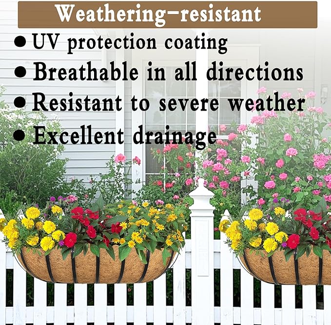 4pack 30-inch Window Sill Window Railing Planters - Image 3