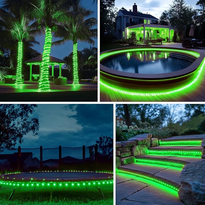 Solar Rope Light Waterproof 39FT 100LEDs Outdoor IP65 Solar String Lights - Image 5