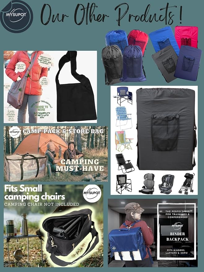 43"x9"x9" Replacement Bag for Folding Camping Chair, Camp Chairs, Yoga Mat - Image 9