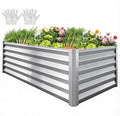 YITAHOME 6x3x3ft Large Raised Garden Bed Kit, Galvanized Metal Planter Box by YITAHOME