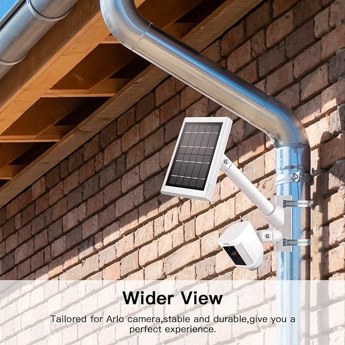 2-in-1 Pole Mounting Bracket for Ring Stick Up Cam Pro Solar Panel and Battery - Image 3