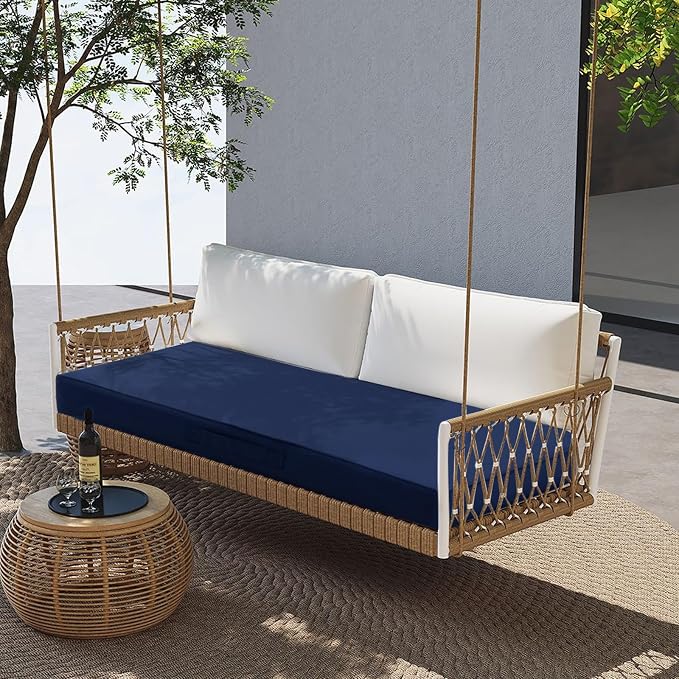 Outdoor Bench Cushion 4 inches Memory Foam Waterproof Patio Furniture Bench - Image 7
