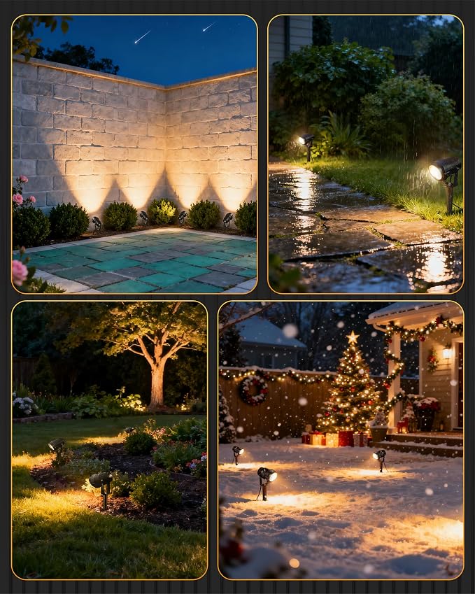 6W 700LM Low Voltage Landscape Lighting, 12V AC/DC 3000K Warm White LED Low - Image 9