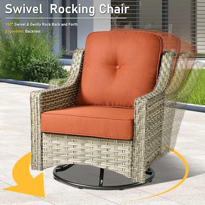 HOOOWOOO 9 Piece Patio Furniture Conversation Sets - Image 2
