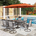 PHI VILLA 8 Piece Patio Dining Set by PHIVILLAThepioneerofcomfortablehouseholdsupplies