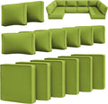 14 Pcs Outdoor Cushion Slipcovers Outdoor Patio Cushion Covers Replacement by Snubbull