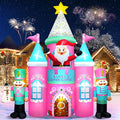 Kalolary 10FT Christmas Inflatables Outdoor Decorations, Candy Castle Inflatable by Kalolary