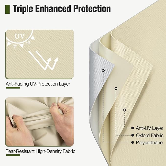 MR. COVER Outdoor Couch Cover Waterproof, Patio Furniture Covers - Image 3
