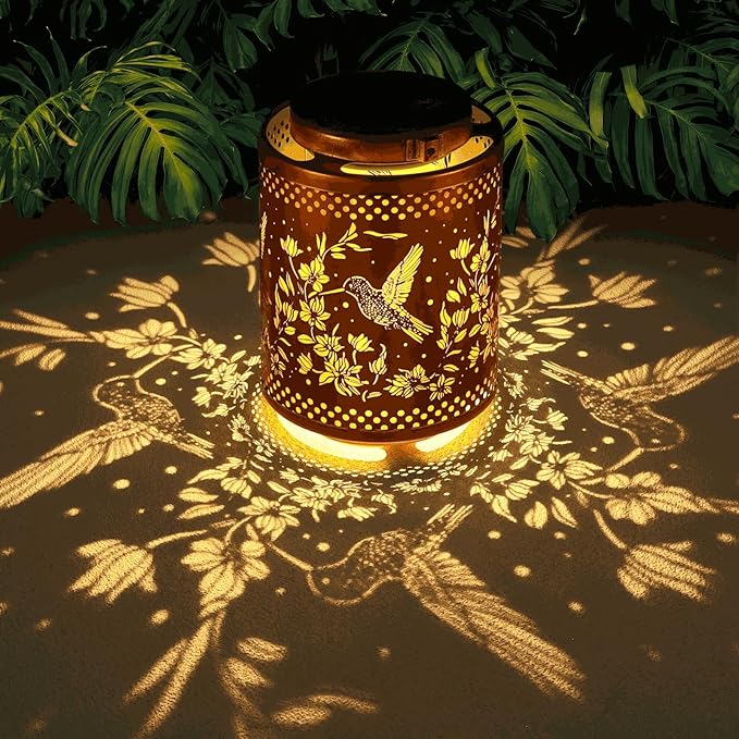 Hummingbird Solar Lanterns Garden Decor Birthday Gifts by Tepaken