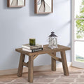 Wnutrees Sawmill Wood Bench, Rustic Entry Way Benches Seat, Solid Wood by Wnutrees