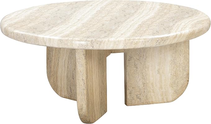 Tov Furniture Patrizia Concrete Round Coffee Table - Image 4