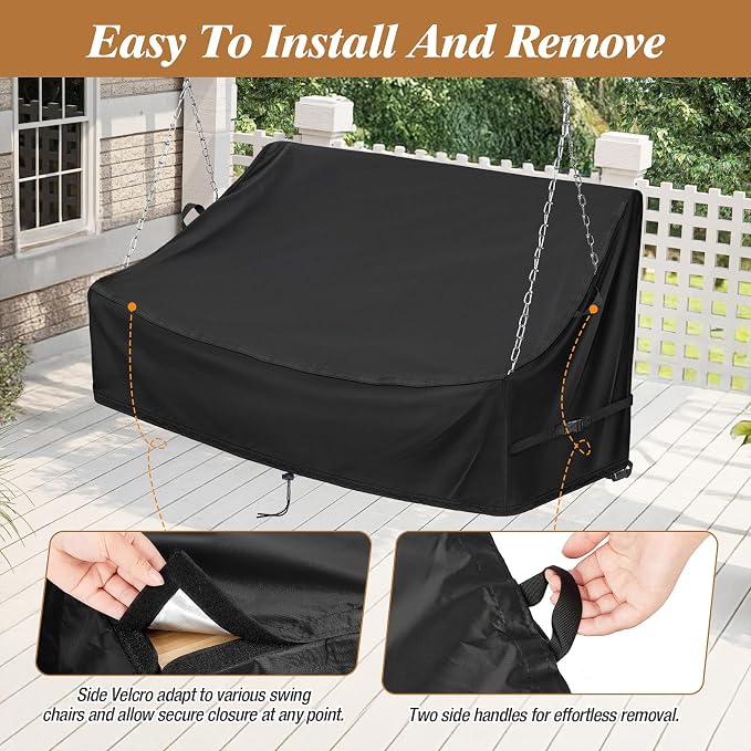 Kasla Porch Swing Seat Cover, Waterproof Swing Covers - Image 7