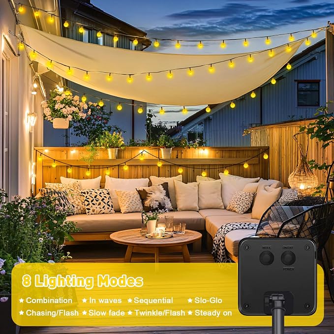 JMEXSUSS Solar String Lights Outdoor Waterproof, Solar Christmas Lights - Image 4